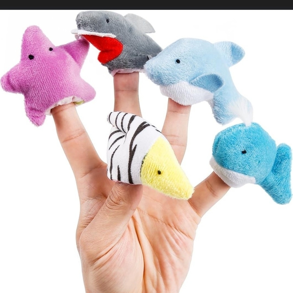 Colorful Animal Finger Puppets Set Of 10